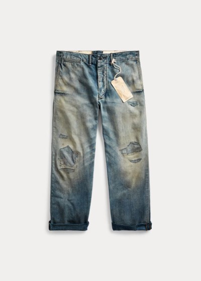 Ralph Lauren Repaired Field Jeans Herre Danmark (WZVIT5642)